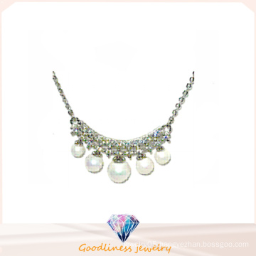 Special and New Fashion Silver Women Jewellery Pearl Necklace (N6594)